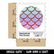Mermaid Dragon Fish Scales Circle Waterproof Vinyl Phone Tablet Laptop Water Bottle Sticker Set - 5 Pack